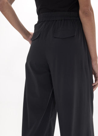 Cleo Black Wide-Leg Trouser