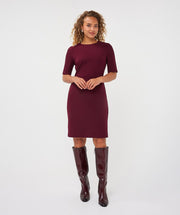 Mandy Merlot Midi Dress