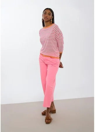 Neon Pink Carrot Jeans
