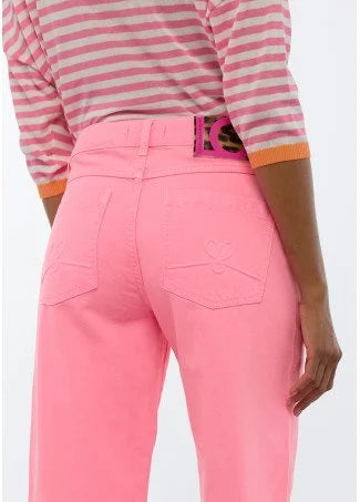 Neon Pink Carrot Jeans
