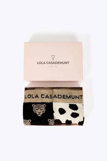 Dune Animal/Spot Printed Sock Pair