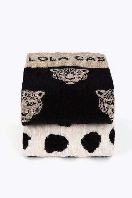 Dune Animal/Spot Printed Sock Pair