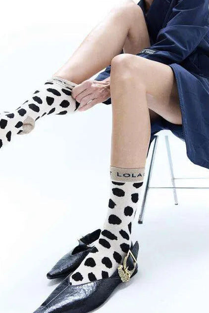 Dune Animal/Spot Printed Sock Pair