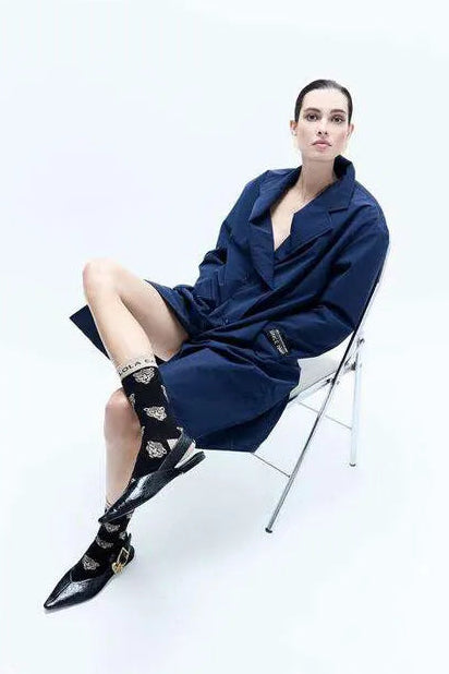 Dune Animal/Spot Printed Sock Pair
