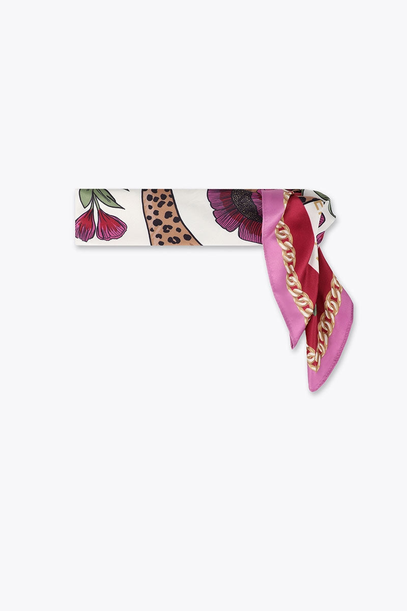 Rosie Tigers and Flowers Scarf