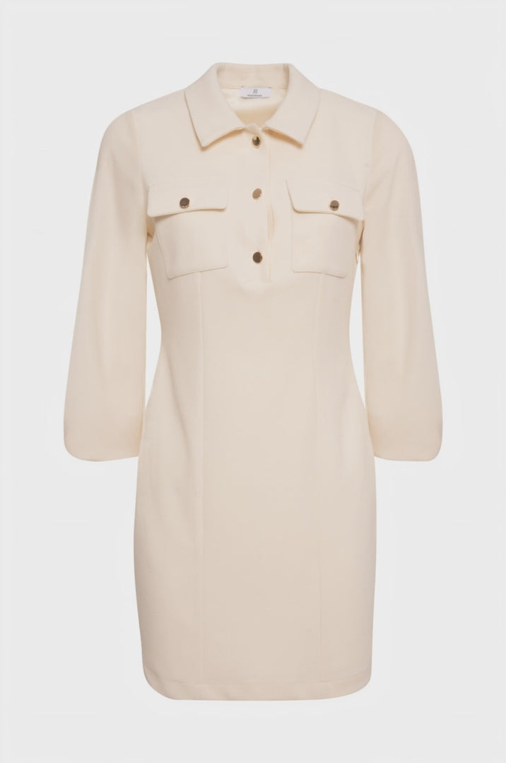 Load video: Kate Cream Shirt Dress