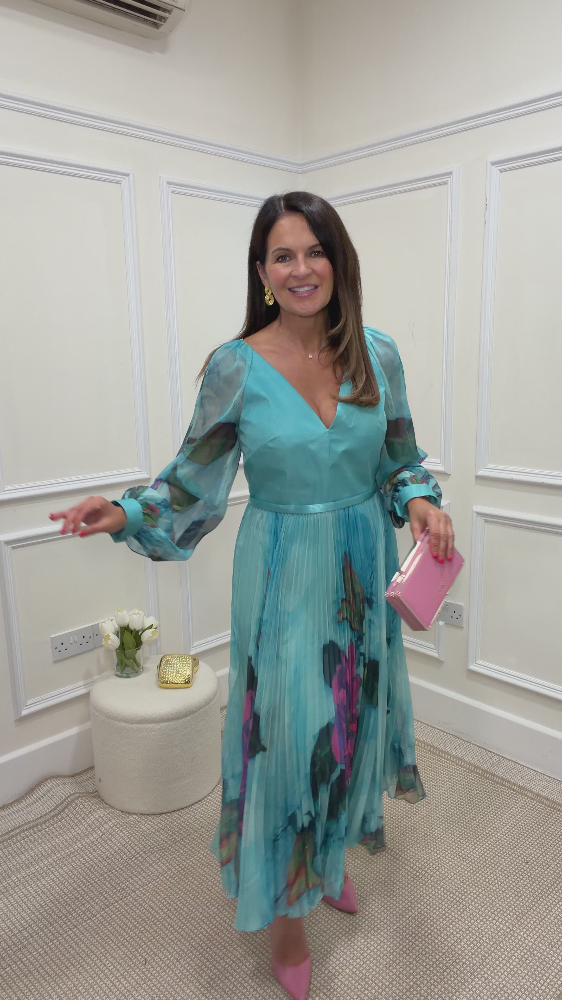 Load video: Emma Multi Colour Dress