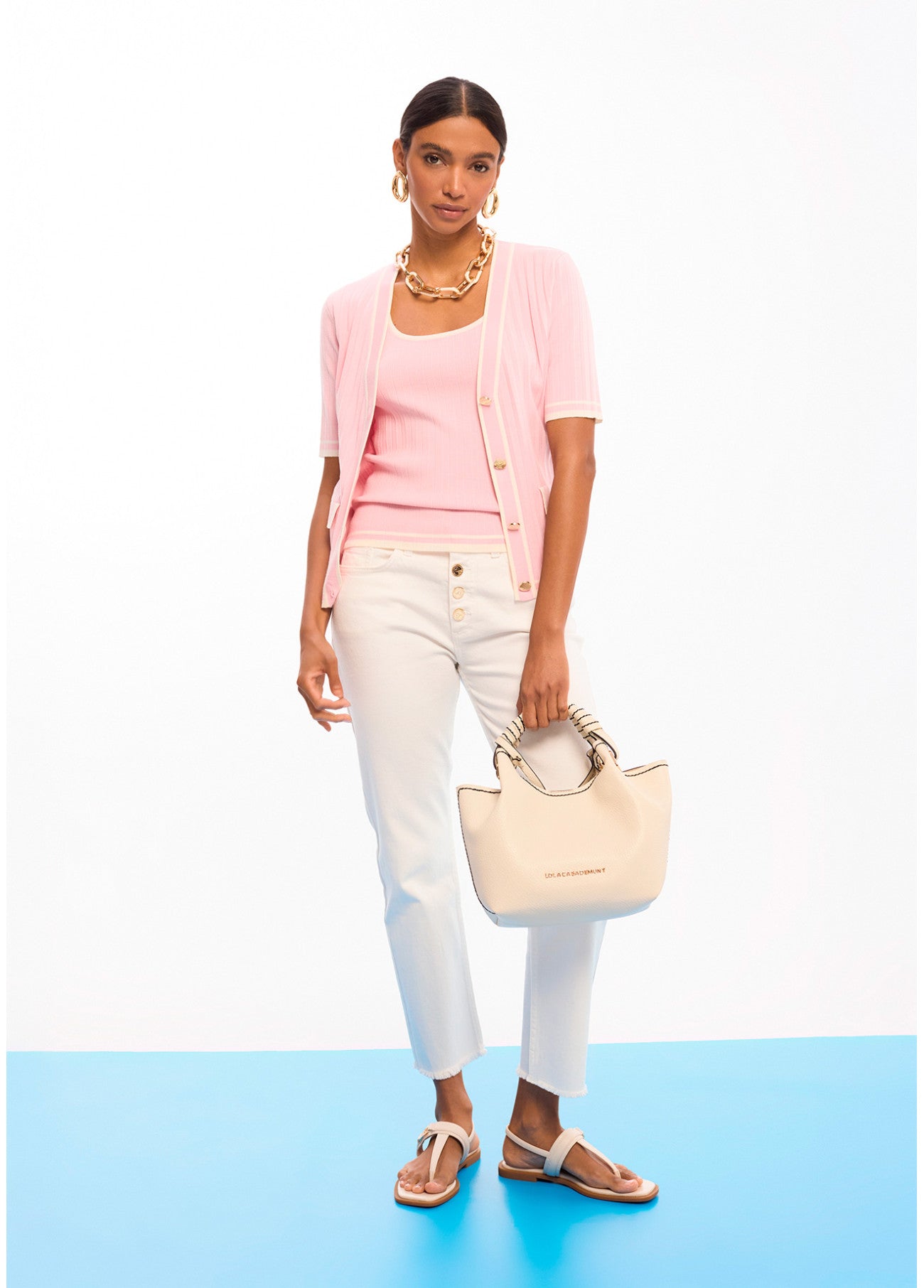 Cathy Pink Cardigan Top