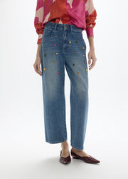 Margot Multi-Colour Studded Blue Jean