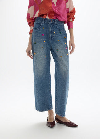Margot Multi-Colour Studded Blue Jean