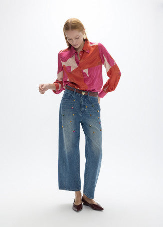 Margot Multi-Colour Studded Blue Jean
