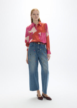Margot Multi-Colour Studded Blue Jean