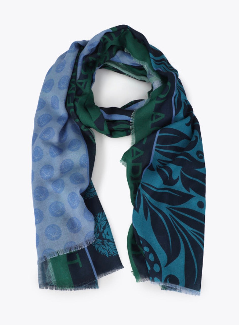 Willa Blue Print Scarf
