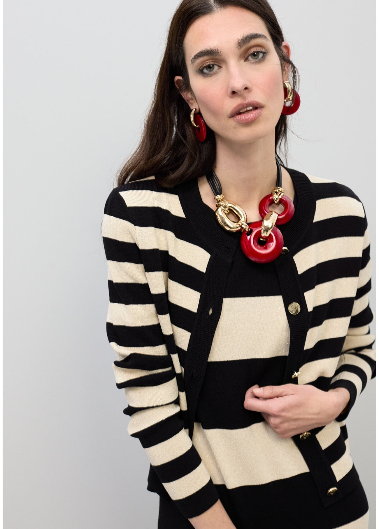 Blair Striped Cardigan