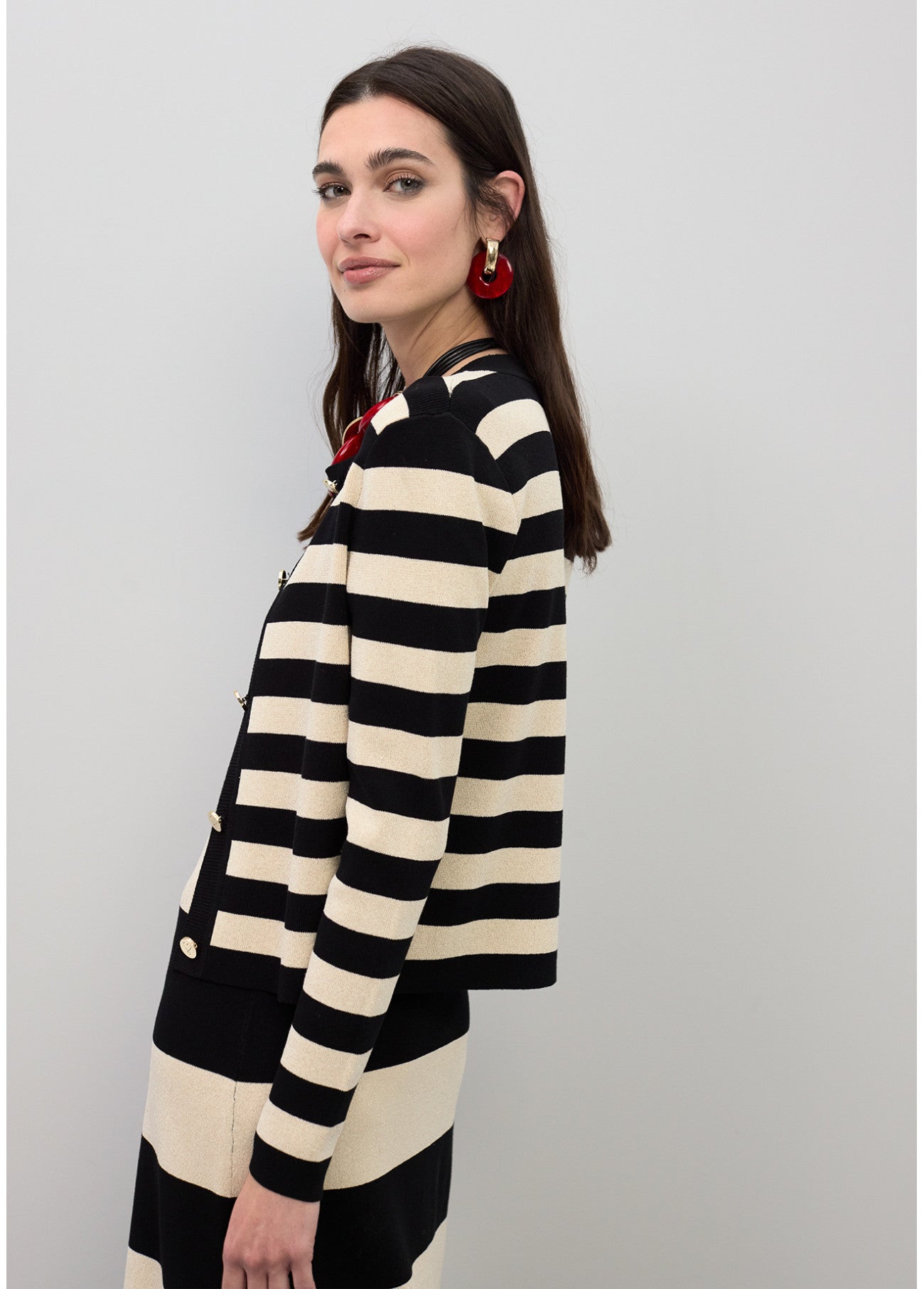 Blair Striped Cardigan