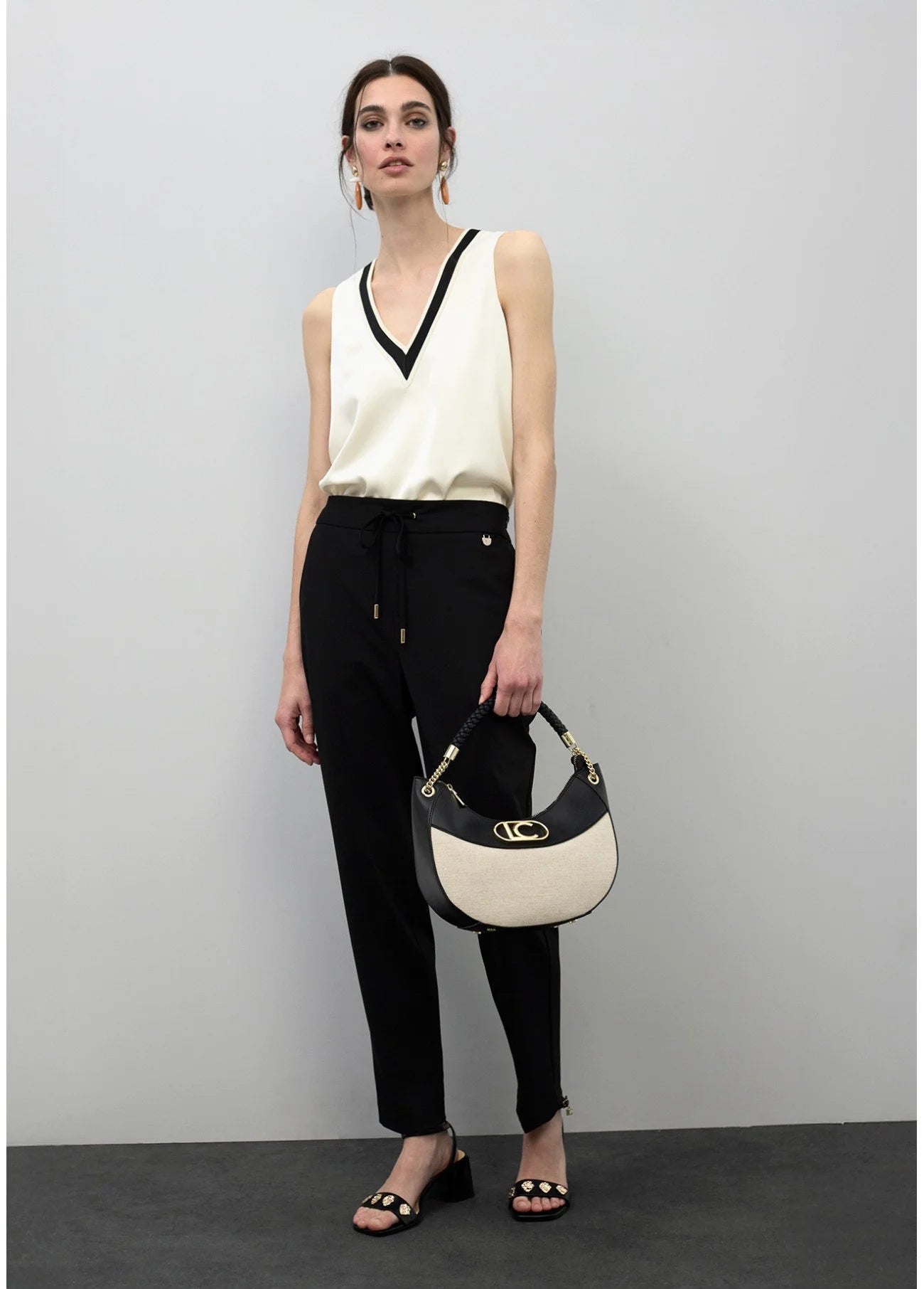 Charlie Ivory V-Neck Top